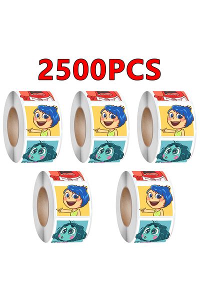 Choice 2500PCS 500PCS Inside out 2 Stickers Disney Figure Sticker Skateboard Fridge Suitcase Phone Notebook