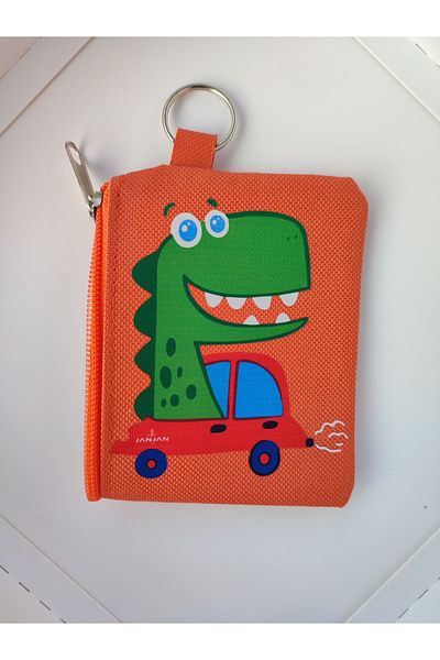 JANJAN 2 Pcs Children's Wallet, Coin Wallet, Wallet with Card Holder and Key Chain