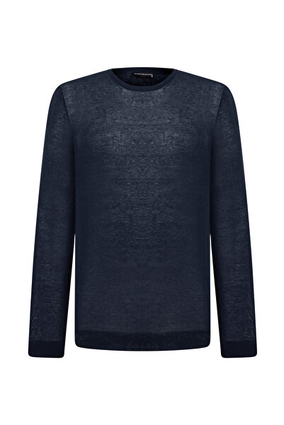 Mudo سترة قطنية بياقة دائرية