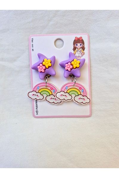 Beyaz Dükkan Pinch Earrings Frozen Anna Earrings (for Princesses Without Pierced Ears)