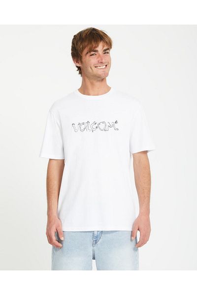Volcom تي شيرت Catv Bsc Sst Wht