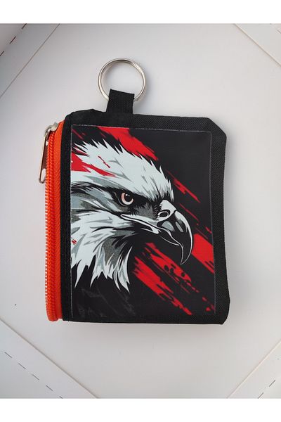 JANJAN 2 Pcs Children's Wallet, Coin Wallet, Wallet with Card Holder and Key Chain