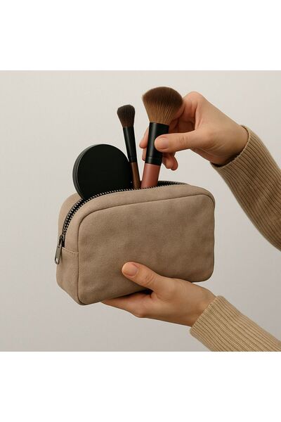 the modawest Чанта за пътуване от изкуствена кожа за гримове Размер: 22X15 см