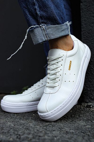pabucmarketi Lace-Up Men's Casual Shoes White