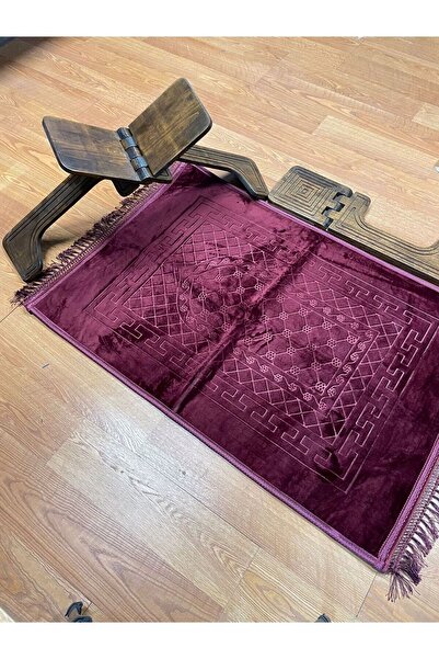 AGH Değerli Hediyeler Peluş Seccade Mürdüm