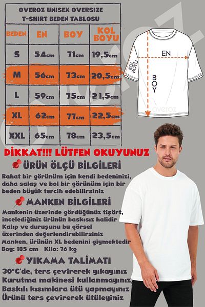 Overoz White Semi Oversize Tshirt New York City Written Printed Oversize Written Unisex T-Shirt 1384