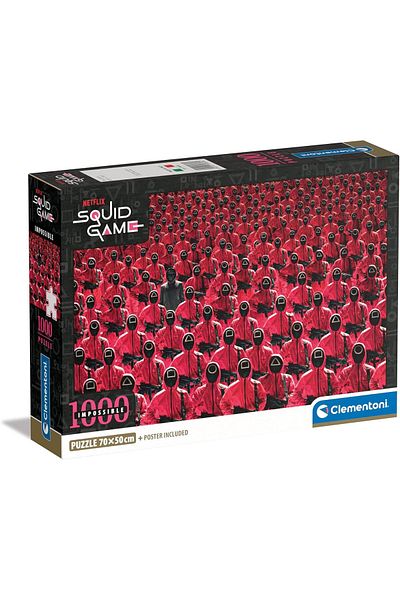 CLEMENTONI Mrt 1000 Piece Squid Game Puzzle Impossible (Compact Box) Art 871301