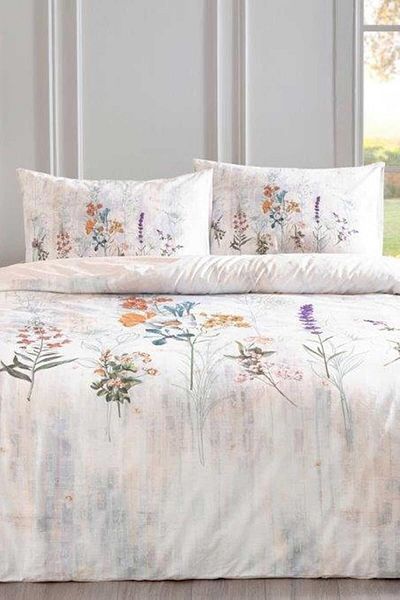 LUXE Nev Floraison Bedding Set Double Salmon Lxshp 1055529