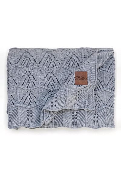 LUXE Crochet Knitted Decorative Bedspread, Elegant Sofa Throw, Oeko-Tex 100 Certified Emily