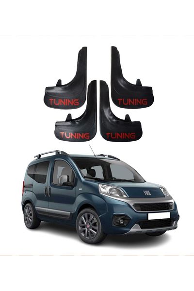 SONİKON LİNE Fiat Fiorino Tuning Written 4-Piece Dust Cover Mudguard Mudguard Compatible with All Cases Modified