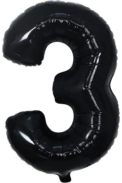 STOREMAX Ezg Balloon Black Number 3 34 Inch 80 cm Ezsnshop 1065757