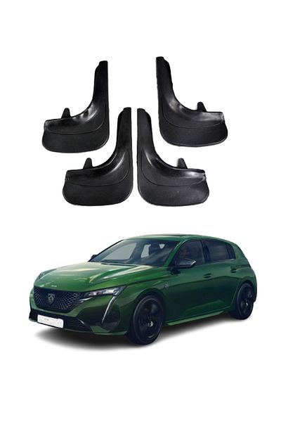 SONİKON LİNE Peugeot 308 Compatible 4-Piece Dust Cover Mudguard Mud Flap Modified