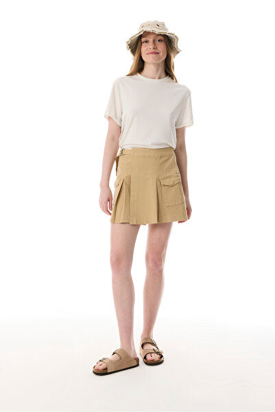 Mudo Pleated Mini Cargo Skirt