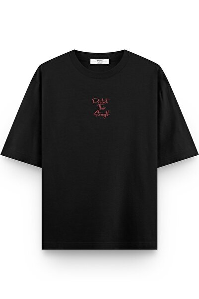 Overoz Добірман Собака На спині Надрукований Напів-Оверсайз Футболка 1193