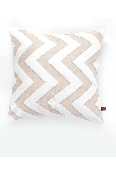 LUXE Μαξιλάρι ριχτάρι Jacquard 43x43 cm Line Beige LXSHP 1055529