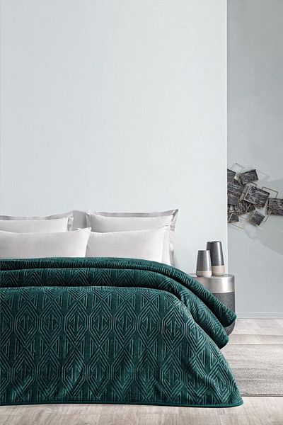 STOREMAX Ezg Melan Double Emboss Blanket - Petrol Green, 200 X 220 Ezsnshop 1065757