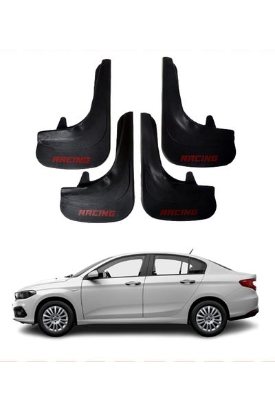 SONİKON LİNE Fiat Egea Sd Compatible with All Cases Racing Written 4-Piece Gaiter Mudguard Mudguard Modified
