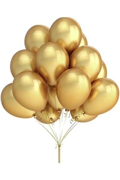 STOREMAX Ezg Metallic Gold Balloon 10Pcs Gold Bmcnm143 Ezsnshop 1065757