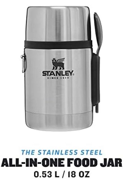 Mu Art Ahşap Mrt Adult Adventure Vacuum Food Thermos, 0.53 Liter, Stainless Steel Art 871301