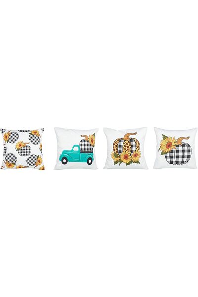 STOREMAX Ezg Home Decor Modern Pumpkin Model 4-Piece Throw Pillow Case Set 42 Bkset42 Ezsnshop 1065757