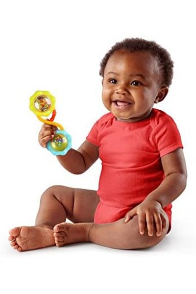 STOREMAX Ezg Starts Pacifiers and Shakers 7 Pcs Gift Set - Bpa Free Baby Rattles