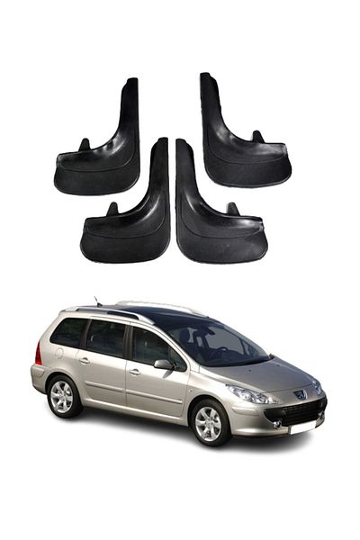 SONİKON LİNE Peugeot 307 Stw 4-Piece Dust Cover Mudguard Mudguard Compatible with All Cases Modified