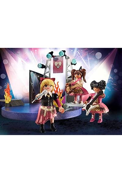 Mu Art Ahşap Mrt 71042 Music Band Promotional Package, Playmobil Music, Role Playing, Group Practice, Young Girl Group