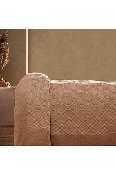 STOREMAX Ezg Claire Agusto Single Bedspread Camel Ezsnshop 1065757