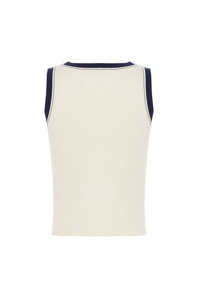 Mudo Crew Neck Sleeveless Knitwear Sweater