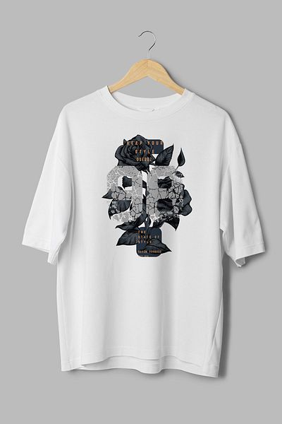 Overoz 98 εμπριμέ 100% βαμβακερό λευκό μπλουζάκι Unisex - Crew Neck T1042