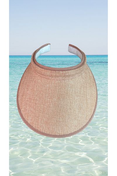 BY SCK Women's Straw Hat Summer Beach Hat Premium Quality - Visor Hat
