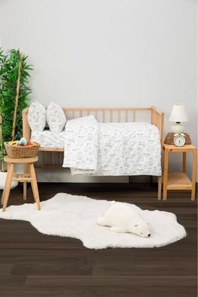 STOREMAX Ezg Happy Baby Duvet Cover Set - White Ezsnshop 1065757