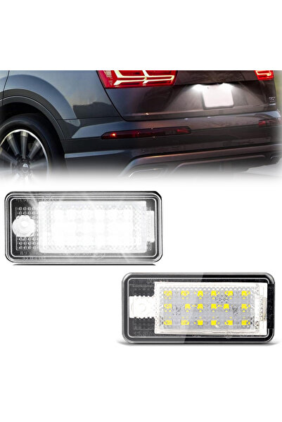 Choice 2pcs led license plate light for audi a3 a4 s4 rs4 b6 b7 a6 rs6 s6 c6 s5 q7 a8 s8 avant canbus e...