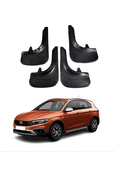 SONİKON LİNE Fiat Egea Cross 4-Piece Dust Cover Mudguard Mudguard Compatible with All Cases Modified