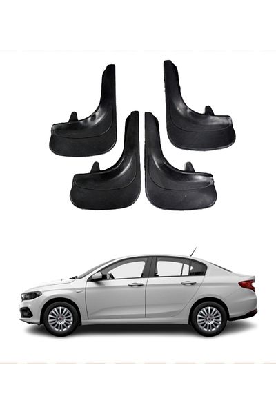 SONİKON LİNE Fiat Egea Sd 4-Piece Dust Cover Mudguard Mudguard Compatible with All Cases Modified