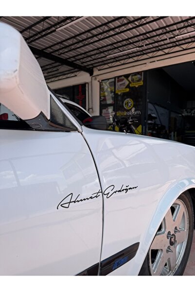 DECOMALL Araç Çamurluk Yazısı İmza Karakteri 2 Adet kişiye Özel Araç Yazısı