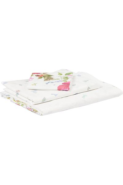 STOREMAX Ezg Sander Ranforce Floral Patterned 100% Cotton Duvet Cover Set, Red, Single Ezsnshop 1