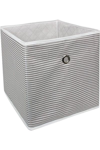 LUXE Gate Multi-Purpose Shelf Organizer Organizer Box Basket (Gray Striped) Lxshp 1055529