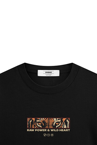 Overoz Μαύρο μπλουζάκι Oversize Unisex Tshirt 1376