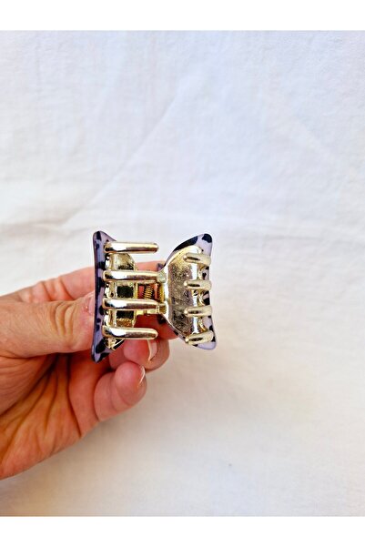 Beyaz Dükkan Leopard Pattern Bone Clothespin Buckle 4 cm (1 Pcs)