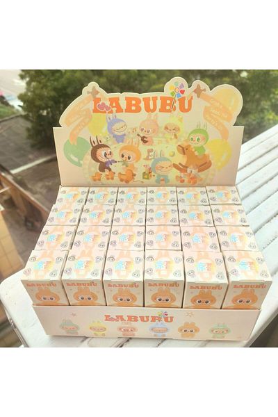 Choice random 3pcs A New Cartoon Labubu Resin Plush Blind Box Pendant Backpack Accessories Desktop Cute Orn