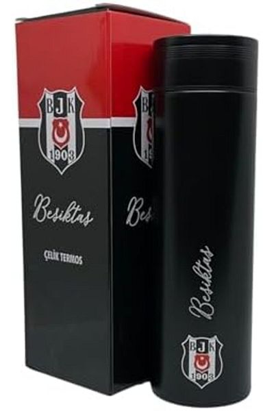 Mu Art Ahşap Mrt 500ml Licensed Double Layer Stainless Steel Thermos 8 Hours Hot Cold Gift Boxed Black Ar