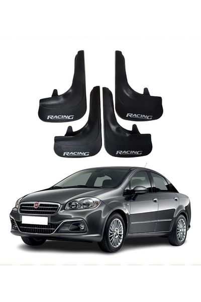SONİKON LİNE Fiat Linea Racing Written 4-Piece Dust Cover Mudguard Mudguard Compatible with All Cases Modified