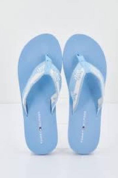 Tommy Hilfiger Women's Comfortable Flip Flops Blue Slippers Xw0Xw02949-C1Z