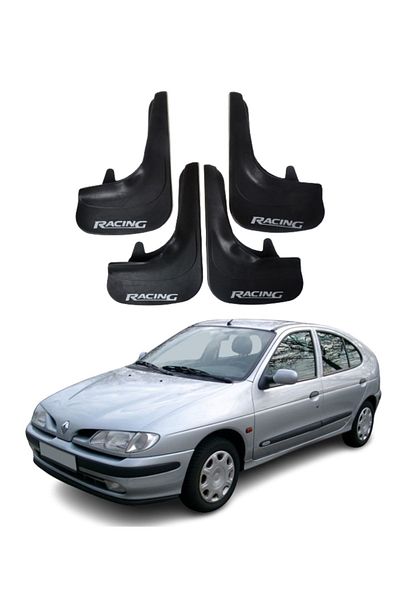 SONİKON LİNE Renault Megane 1 Compatible Racing Written 4-Piece Dust Cover Mudguard Mudguard Modified