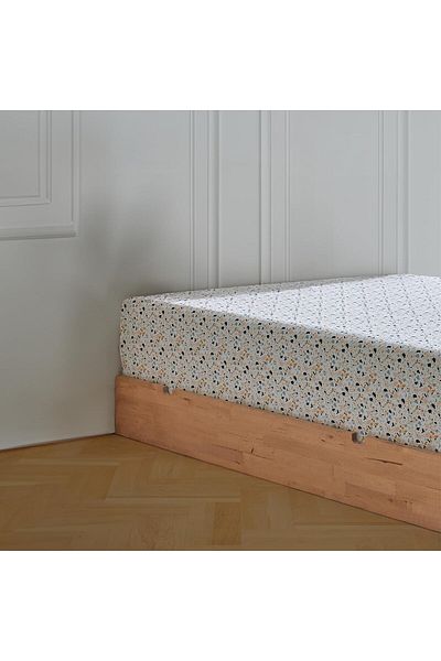 STOREMAX Ezg |   Mix & Match |   Mosaic | 100% Cotton Double 240 X 260 Bed Sheet Petrol Green Ezsnsh