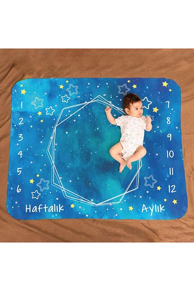 STOREMAX Sbl Space Adventure Baby Shower Gift Photo Shoot Blanket Sblshp 1064356
