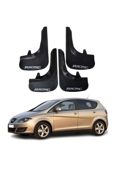 SONİKON LİNE Seat Altea Compatible Racing Written 4-Piece Dust Cover Mudguard Mudguard Modified