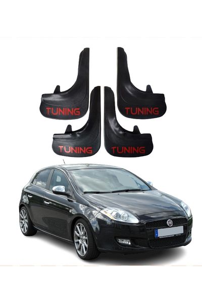 SONİKON LİNE Fiat Bravo Compatible Tuning Written 4-Piece Dust Cover Mudguard Mudguard Modified