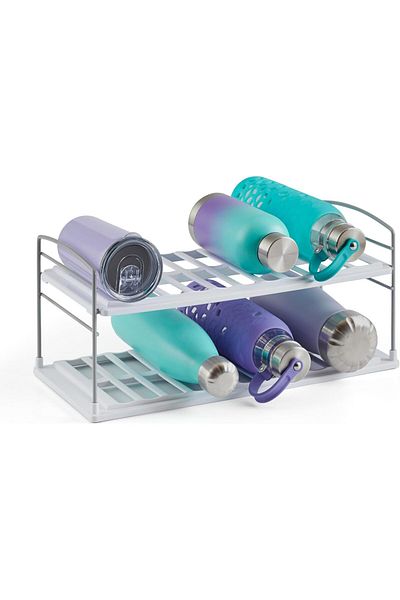 LUXE Upspace Cabinet Organizer for Bottles, Adjustable, 2 Shelves, White Lxshp 1055529